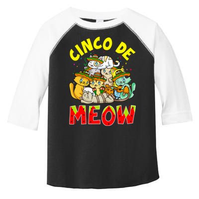 Cat Cinco De Meow Mayo Mexican Fiesta Toddler Fine Jersey T-Shirt