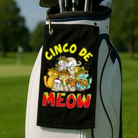 Cat Cinco De Meow Mayo Mexican Fiesta Golf Towel