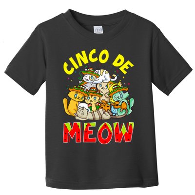 Cat Cinco De Meow Mayo Mexican Fiesta Toddler T-Shirt
