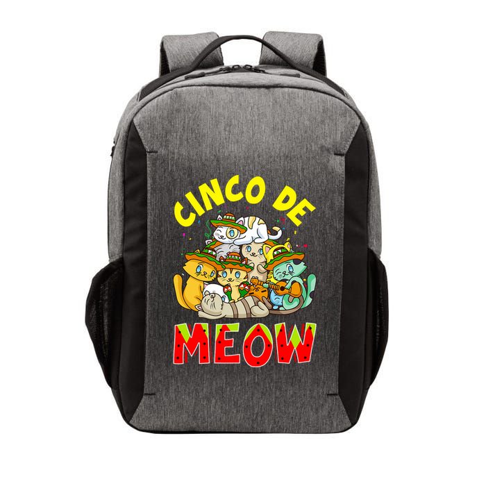 Cat Cinco De Meow Mayo Mexican Fiesta Vector Backpack