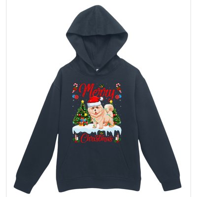 Chow Chow Dog Merry Christmas Tree Lighting Chow Chow Xmas Urban Pullover Hoodie