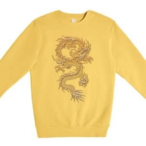 Chinese Culture Dragon Asian Gift Premium Crewneck Sweatshirt