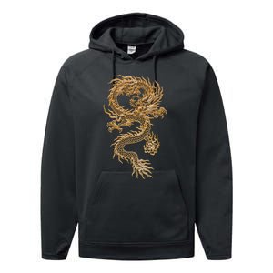 Chinese Culture Dragon Asian Gift Performance Fleece Hoodie