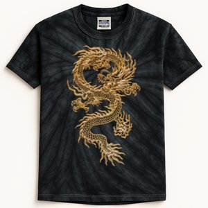 Chinese Culture Dragon Asian Gift Kids Tie-Dye T-Shirt