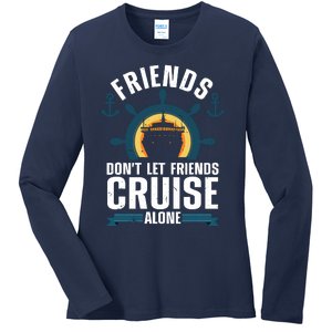 Cool Cruise Design For Cruising Cruise Ship Lovers Ladies Long Sleeve Shirt