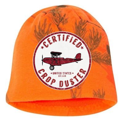 Certified Crop Duster Planes And Aerial Kati - Camo Knit Beanie