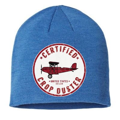 Certified Crop Duster Planes And Aerial Sustainable Beanie