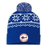 Certified Crop Duster Planes And Aerial USA-Made Snowflake Beanie