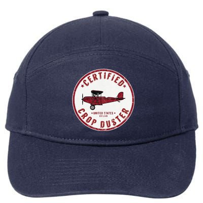 Certified Crop Duster Planes And Aerial 7-Panel Snapback Hat