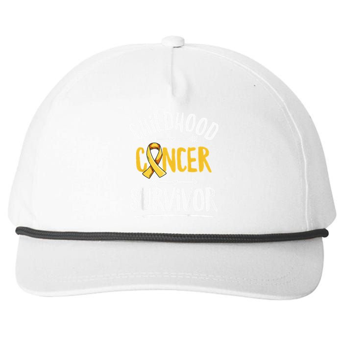 Childhood Cancer Design For A Childhood Cancer Survivor Snapback Five-Panel Rope Hat