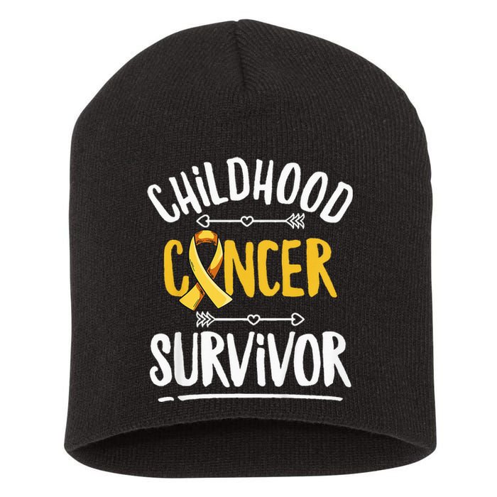 Childhood Cancer Design For A Childhood Cancer Survivor Short Acrylic Beanie