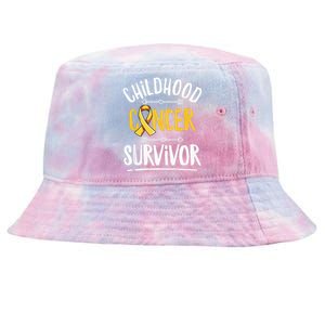 Childhood Cancer Design For A Childhood Cancer Survivor Tie-Dyed Bucket Hat