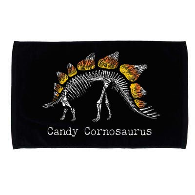 Candy Corn Dinosaur Halloween Skeleton Cornosaurus Fun Cool Microfiber Hand Towel