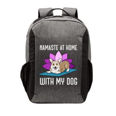 Cute Corgi Doing Yoga Namaste At Home With My Dog Meaningful Gift Vector Backpack