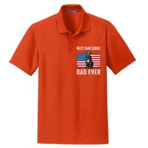 Cane Corso Dad USA American Flag Cane Corso Dog Lover Owner Dry Zone Grid Polo