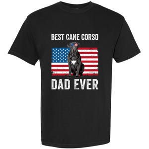 Cane Corso Dad USA American Flag Cane Corso Dog Lover Owner Garment-Dyed Heavyweight T-Shirt