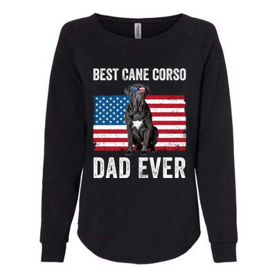 Cane Corso Dad USA American Flag Cane Corso Dog Lover Owner Womens California Wash Sweatshirt