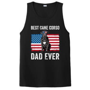 Cane Corso Dad USA American Flag Cane Corso Dog Lover Owner PosiCharge Competitor Tank