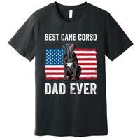 Cane Corso Dad USA American Flag Cane Corso Dog Lover Owner Premium T-Shirt