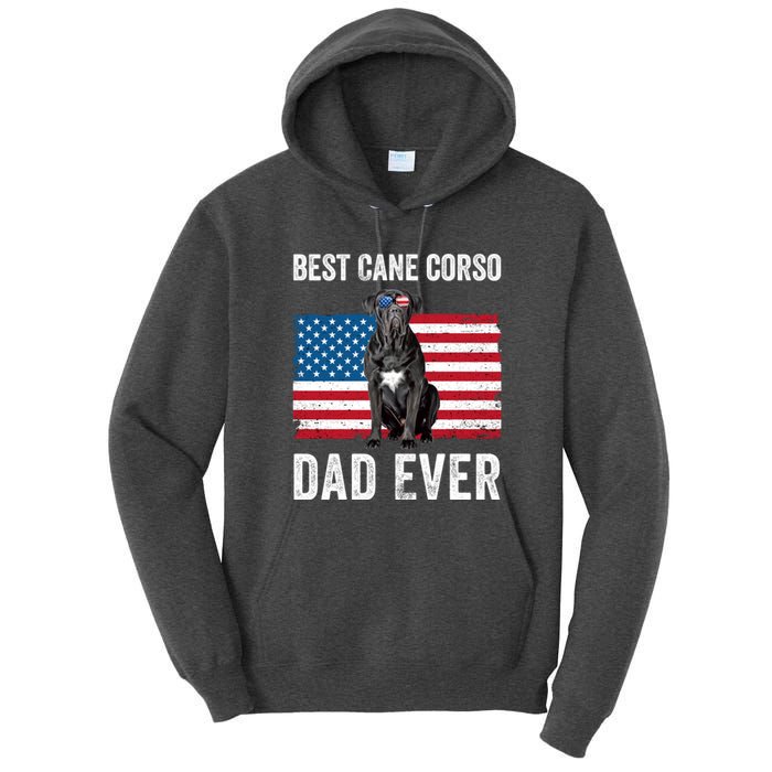 Cane Corso Dad USA American Flag Cane Corso Dog Lover Owner Tall Hoodie