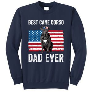 Cane Corso Dad USA American Flag Cane Corso Dog Lover Owner Sweatshirt