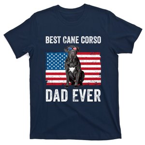 Cane Corso Dad USA American Flag Cane Corso Dog Lover Owner T-Shirt