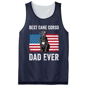 Cane Corso Dad USA American Flag Cane Corso Dog Lover Owner Mesh Reversible Basketball Jersey Tank