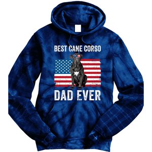 Cane Corso Dad USA American Flag Cane Corso Dog Lover Owner Tie Dye Hoodie