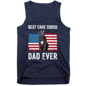 Cane Corso Dad USA American Flag Cane Corso Dog Lover Owner Tank Top