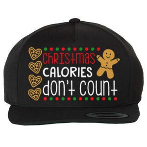 Christmas Calories Dont Count Christmas For Funny Wool Snapback Cap