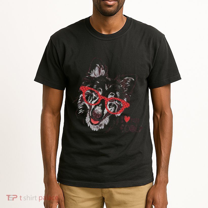 Cute Col Dog Sketch Art Collie .Png Tall T-Shirt