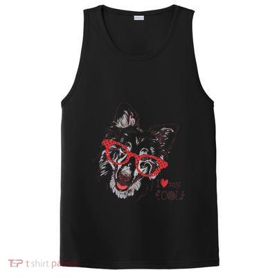 Cute Col Dog Sketch Art Collie .Png PosiCharge Competitor Tank