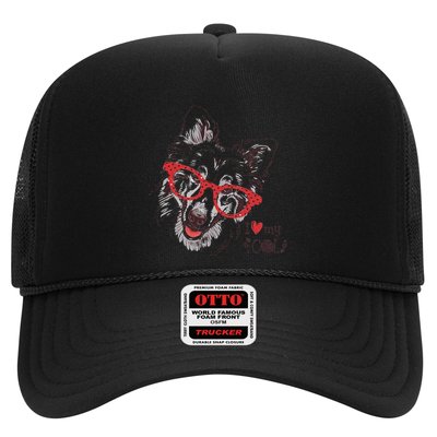 Cute Col Dog Sketch Art Collie .Png Trucker Hat