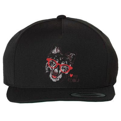 Cute Col Dog Sketch Art Collie .Png Wool Snapback Cap