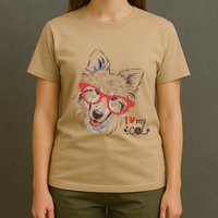 Cute Col Dog Sketch Art Collie .Png T-Shirt