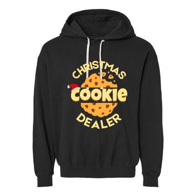 Christmas Cookie Dealer Baker Xmas Cookie Baking Garment-Dyed Fleece Hoodie