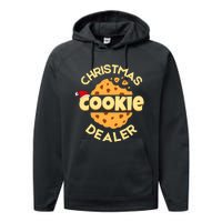 Christmas Cookie Dealer Baker Xmas Cookie Baking Performance Fleece Hoodie