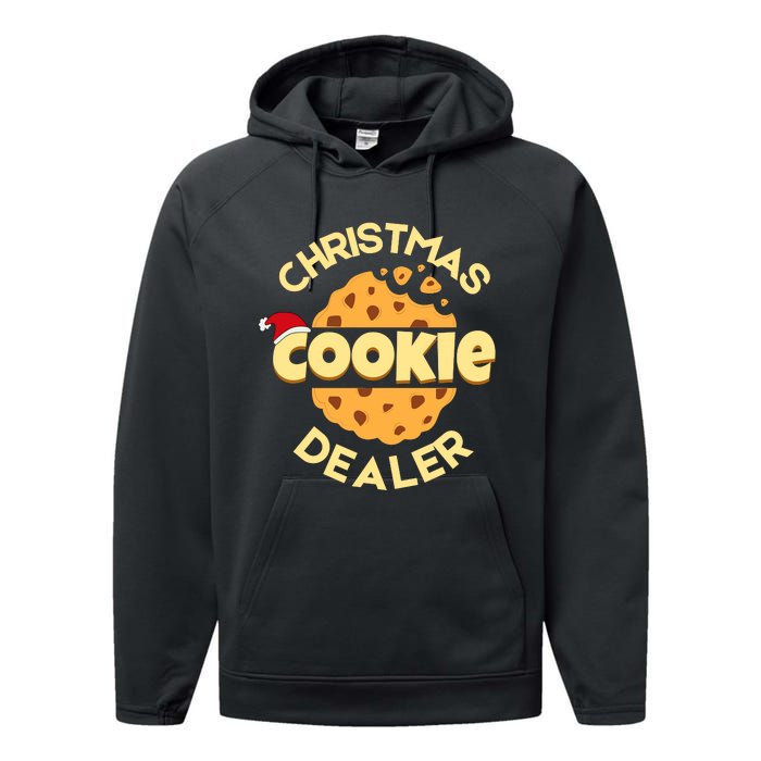 Christmas Cookie Dealer Baker Xmas Cookie Baking Performance Fleece Hoodie