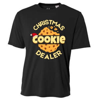 Christmas Cookie Dealer Baker Xmas Cookie Baking Cooling Performance Crew T-Shirt