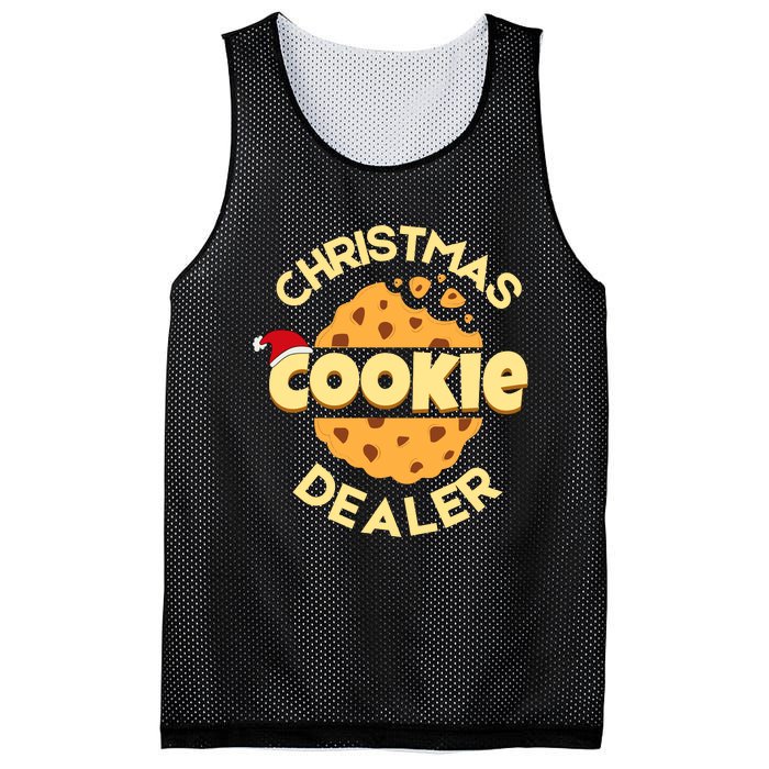 Christmas Cookie Dealer Baker Xmas Cookie Baking Mesh Reversible Basketball Jersey Tank