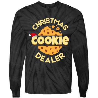 Christmas Cookie Dealer Baker Xmas Cookie Baking Tie-Dye Long Sleeve Shirt