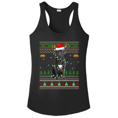 Cane Corso Dog Lover Xmas Santa Cane Corso Ugly Christmas Meaningful Gift Ladies PosiCharge Competitor Racerback Tank