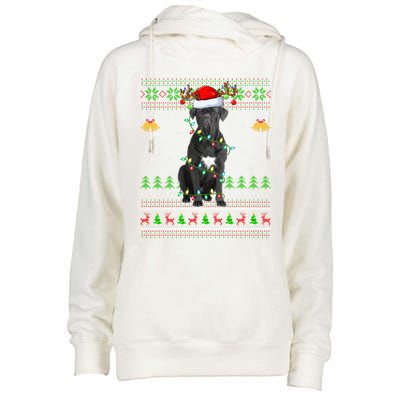 Cane Corso Dog Lover Xmas Santa Cane Corso Ugly Christmas Meaningful Gift Womens Funnel Neck Pullover Hood