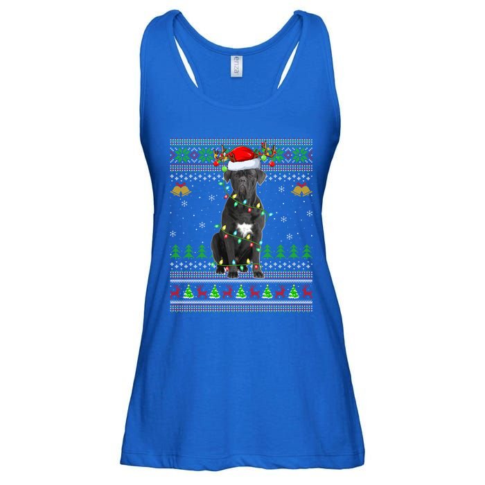 Cane Corso Dog Lover Xmas Santa Cane Corso Ugly Christmas Meaningful Gift Ladies Essential Flowy Tank