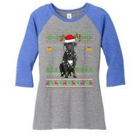 Cane Corso Dog Lover Xmas Santa Cane Corso Ugly Christmas Meaningful Gift Women's Tri-Blend 3/4-Sleeve Raglan Shirt