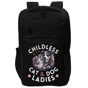 Childless Cat & Dog Ladies Voting For Kamala President 2024 Impact Tech Backpack