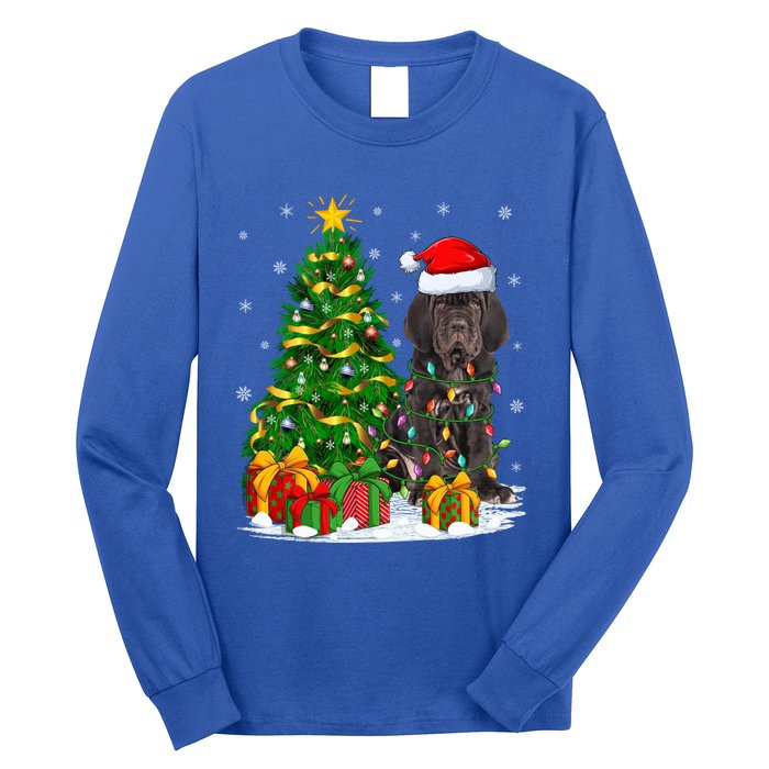 Cane Corso Dog Lover Xmas Tree Santa Cane Corso Christmas Great Gift Long Sleeve Shirt