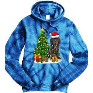 Cane Corso Dog Lover Xmas Tree Santa Cane Corso Christmas Great Gift Tie Dye Hoodie