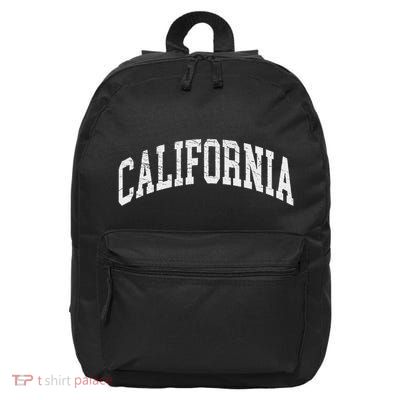 California Ca Distressed Worn 16 in Basic Backpack