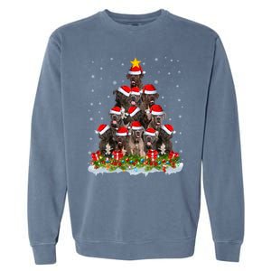 Cane Corso Dog Lover Xmas Tree Santa Christmas Cane Corso Gift Garment-Dyed Sweatshirt